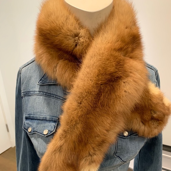Vintage red fox fur stole scarf collar ‼️ - Picture 2 of 12